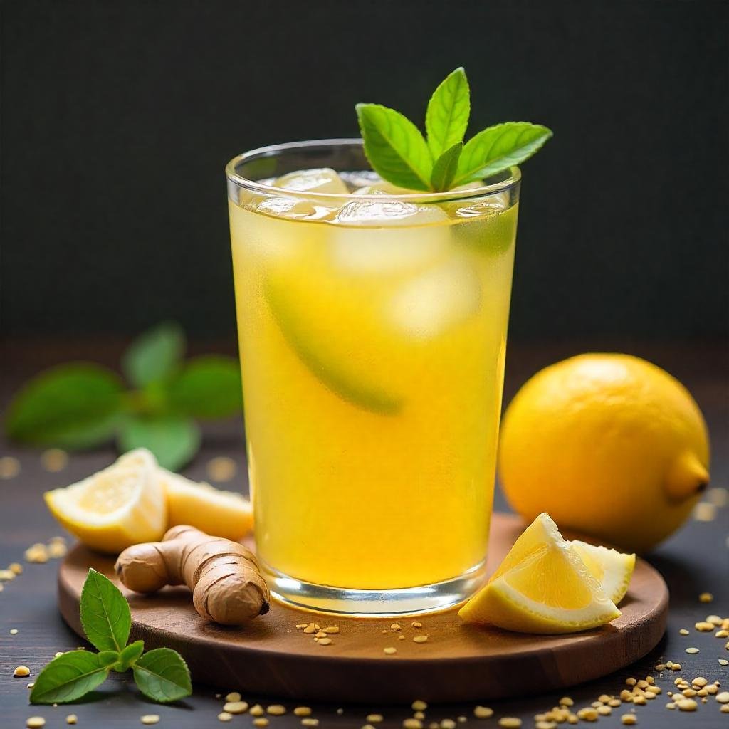 lemon ginger infusion drink recipe 