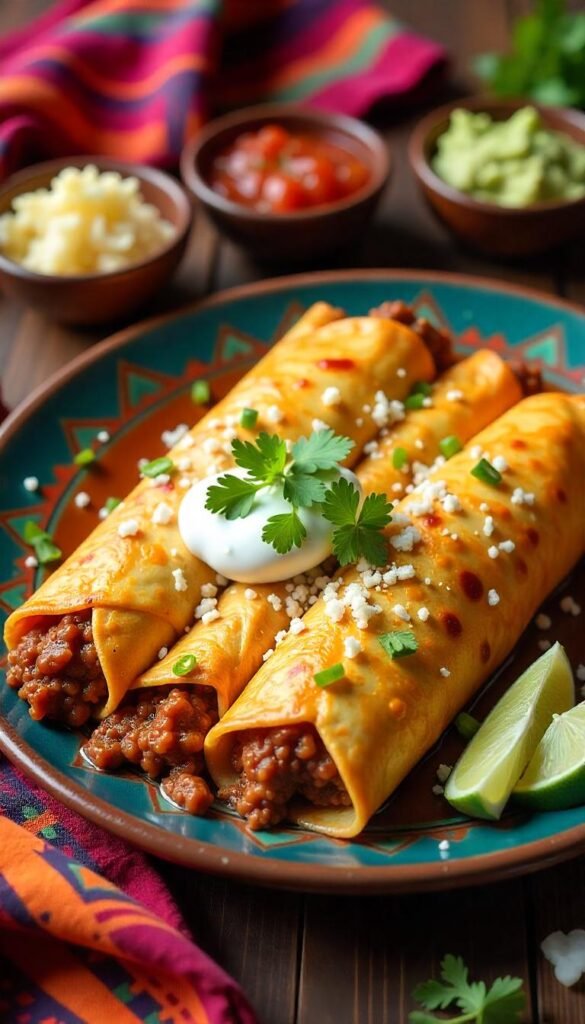 Savory Tex-Mex Chopped Beef Enchiladas