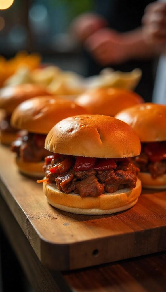 Savory BBQ Chopped Beef Sandwiches Recipe