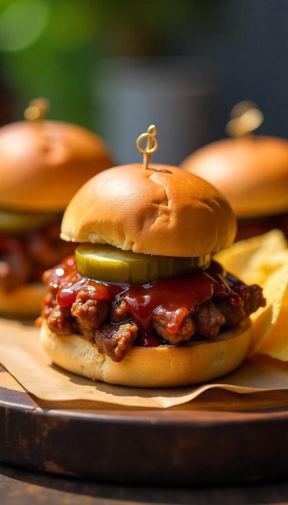 Tender BBQ Chopped Beef Sliders Recipe