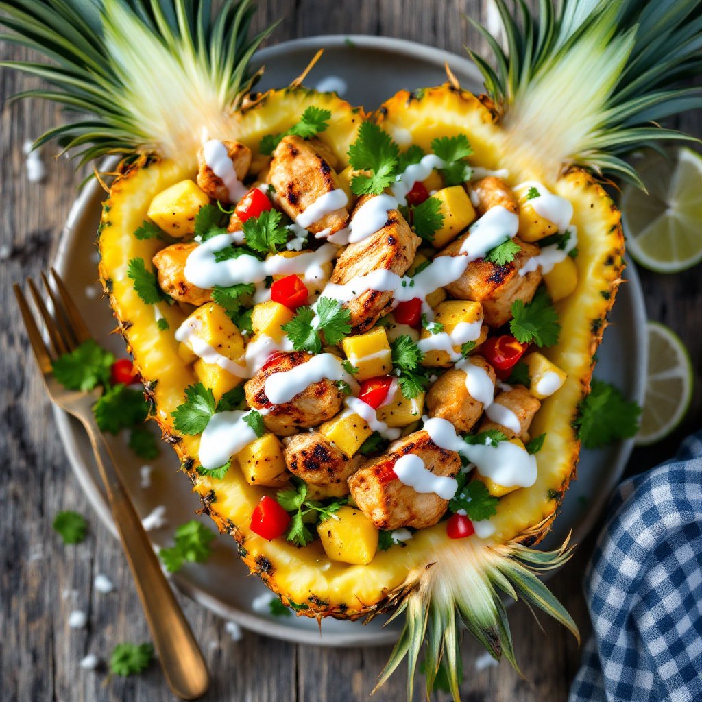 Tropical Pineapple Chicken Salad Tropical Pineapple Chicken Salad