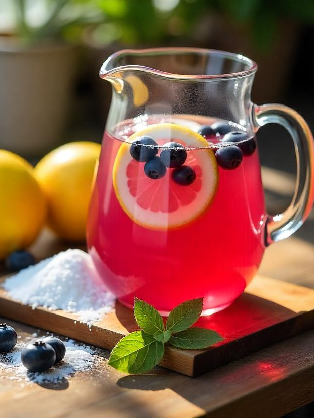 Warm Blueberry Lemonade 