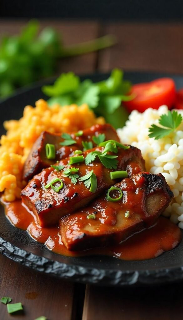 Spicy Cajun Brisket with Fluffy Rice