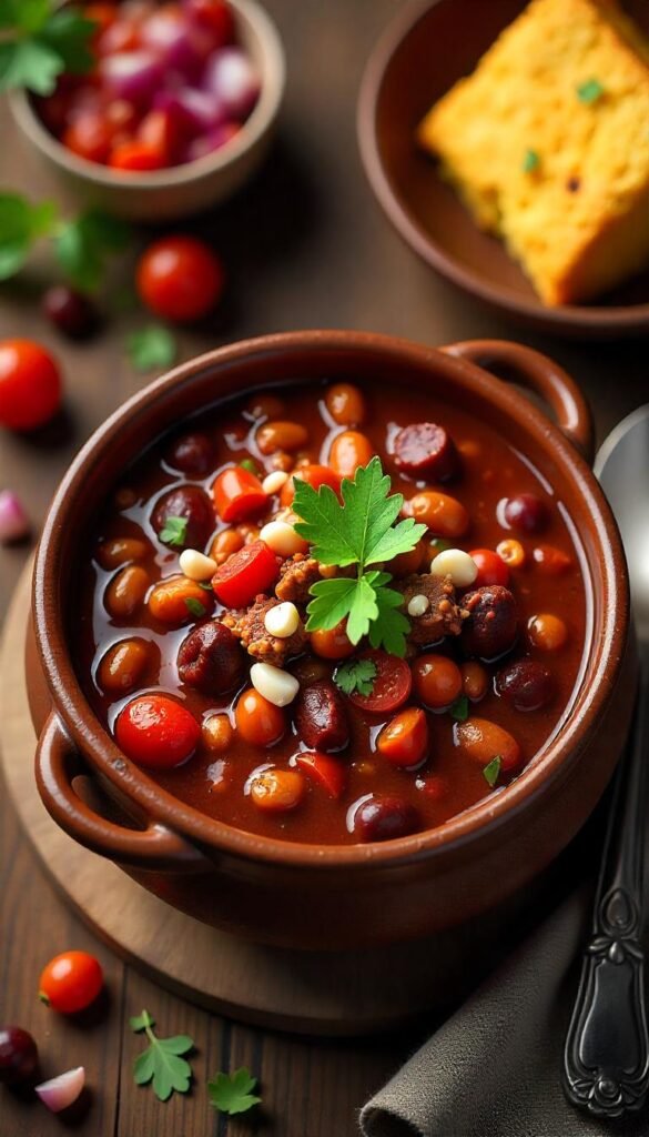 Hearty Chopped Beef Chili with Beans Recipe