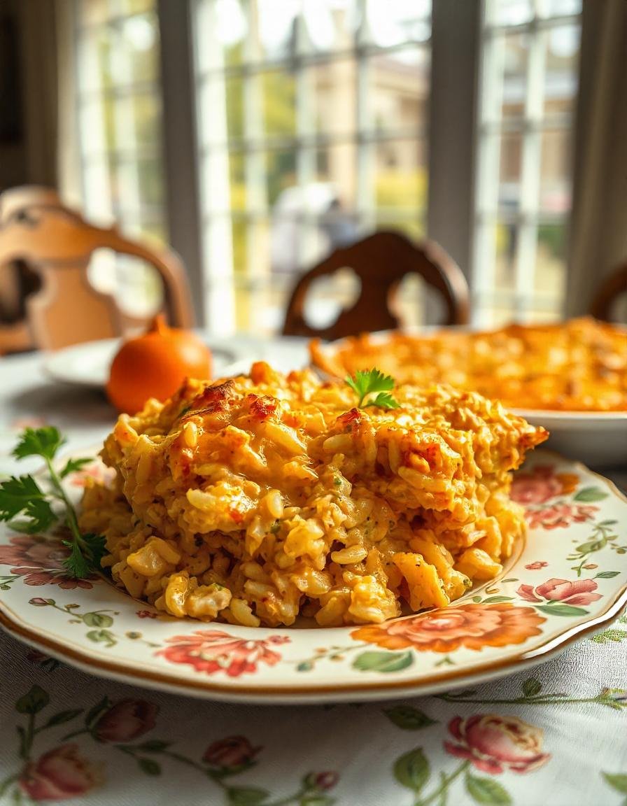 Cheesy Chicken and Rice Casserole