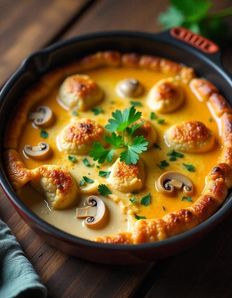 Creamy Chicken and Mushroom Casserole Creamy Chicken and Mushroom Casserole