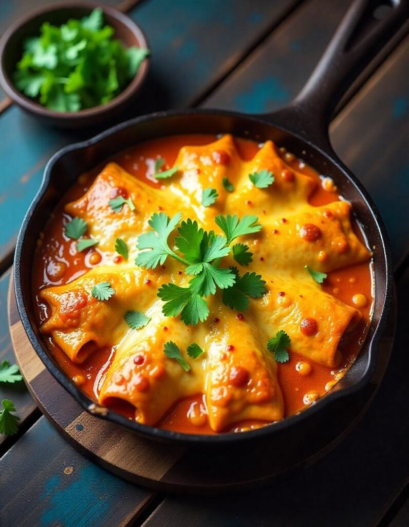 Cheesy Chicken Enchilada Casserole Cheesy Chicken Enchilada Casserole