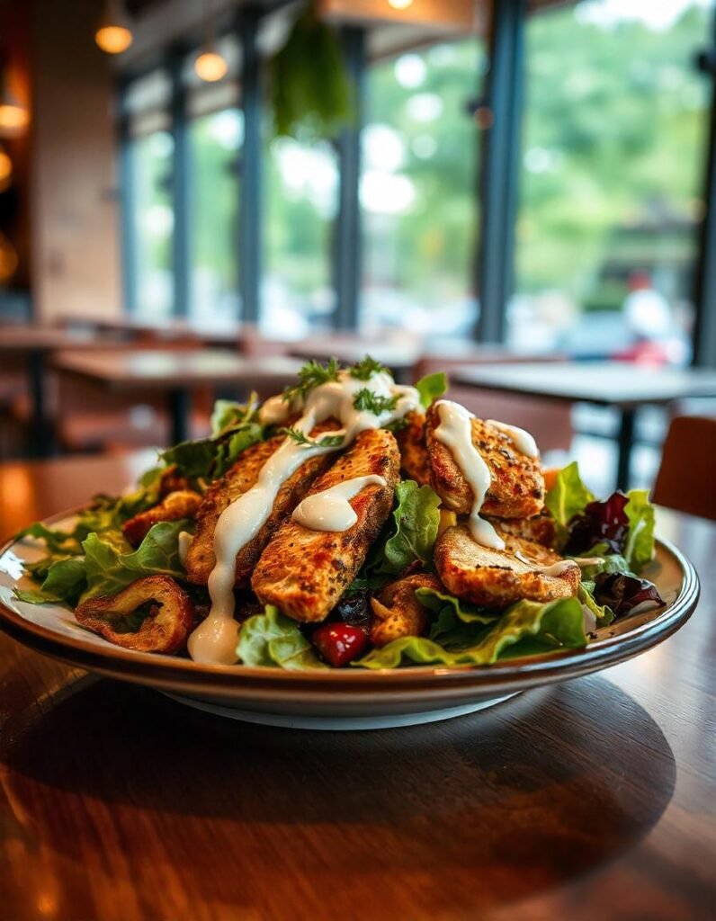 Crispy Chicken Salad with Homemade Ranch Dressing Crispy Chicken Salad with Homemade Ranch Dressing