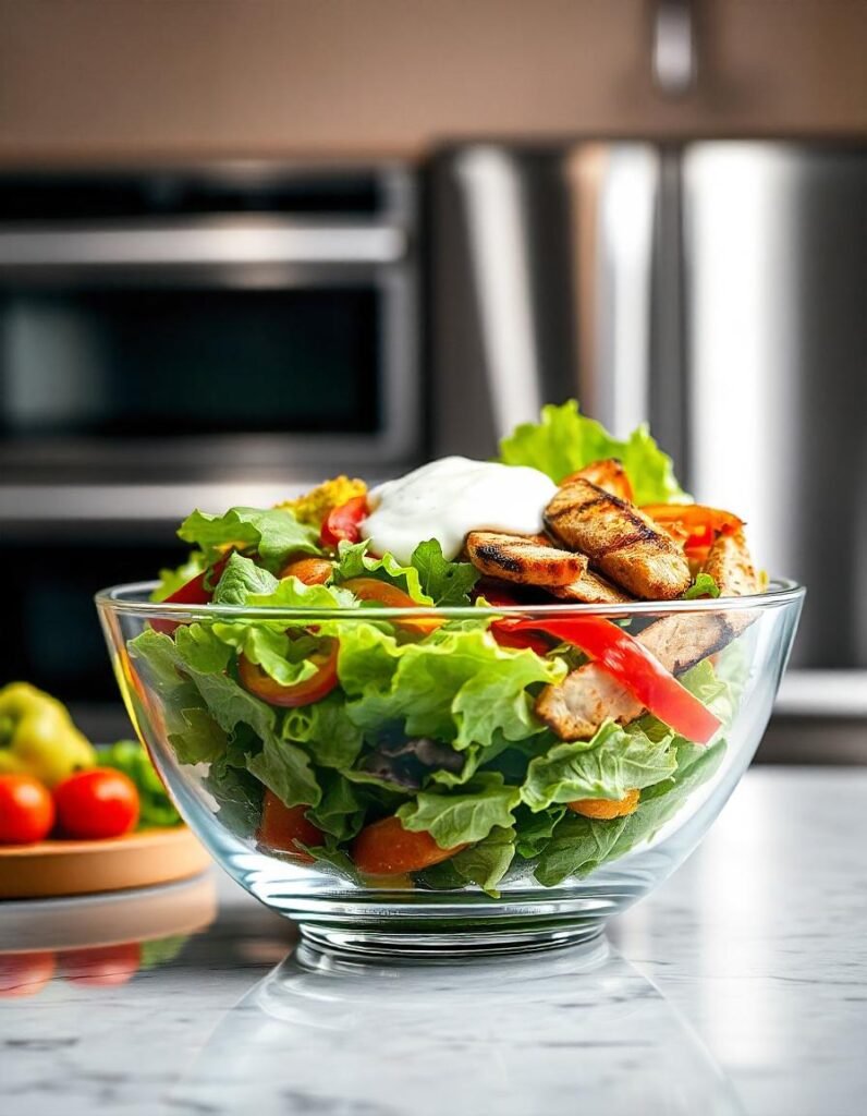 Crispy Chicken Salad with Homemade Ranch Dressing Crispy Chicken Salad with Homemade Ranch Dressing