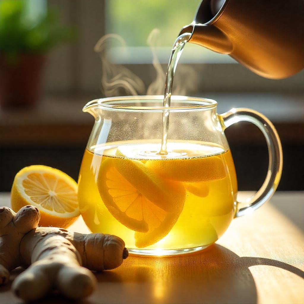 refreshing lemon ginger drink