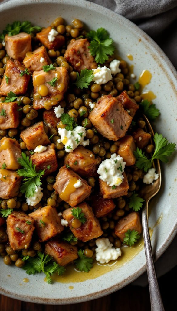 Hearty Pork and Lentil Salad