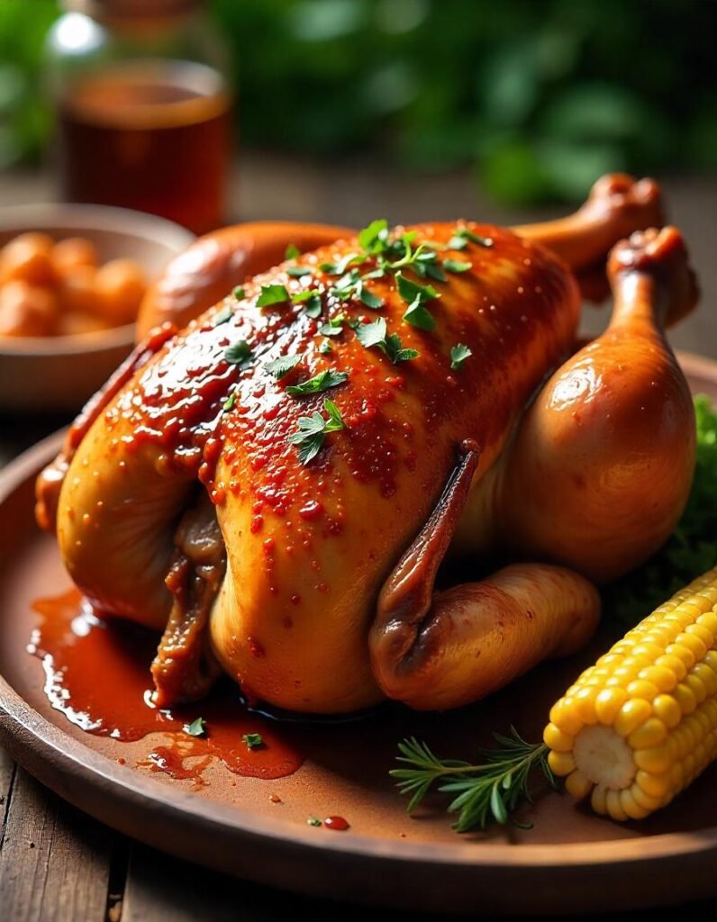 Bourbon-Glazed BBQ Turkey Bourbon-Glazed BBQ Turkey