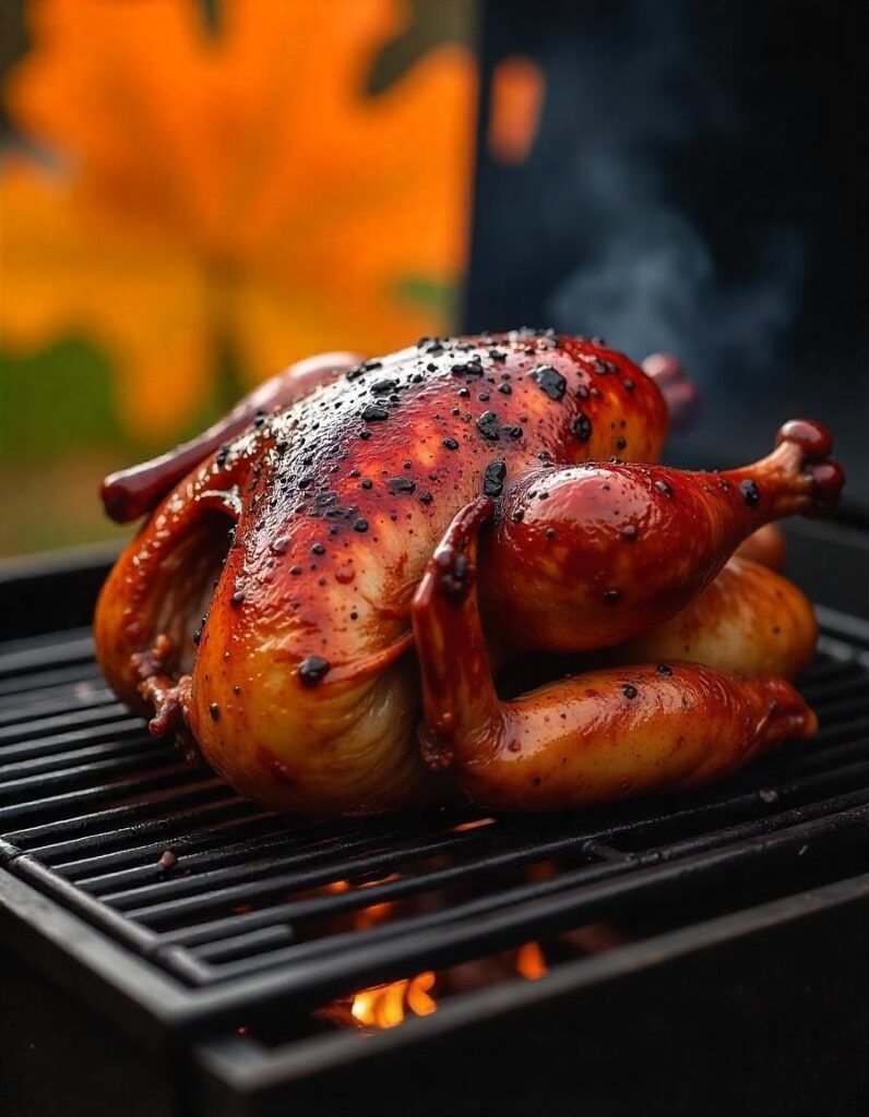 Bourbon-Glazed BBQ Turkey Bourbon-Glazed BBQ Turkey