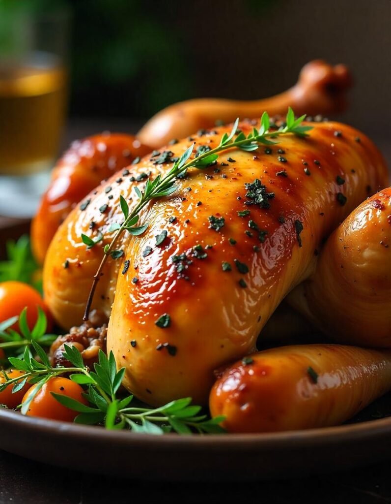 Herb-Infused Turmeric and Ginger Roasted Turkey Herb-Infused Turmeric and Ginger Roasted Turkey