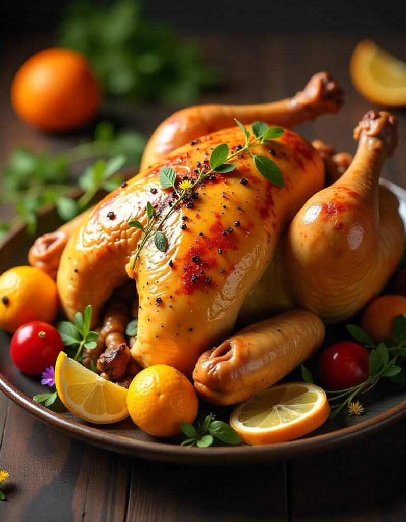 Herb-Infused Turmeric and Ginger Roasted Turkey Herb-Infused Turmeric and Ginger Roasted Turkey