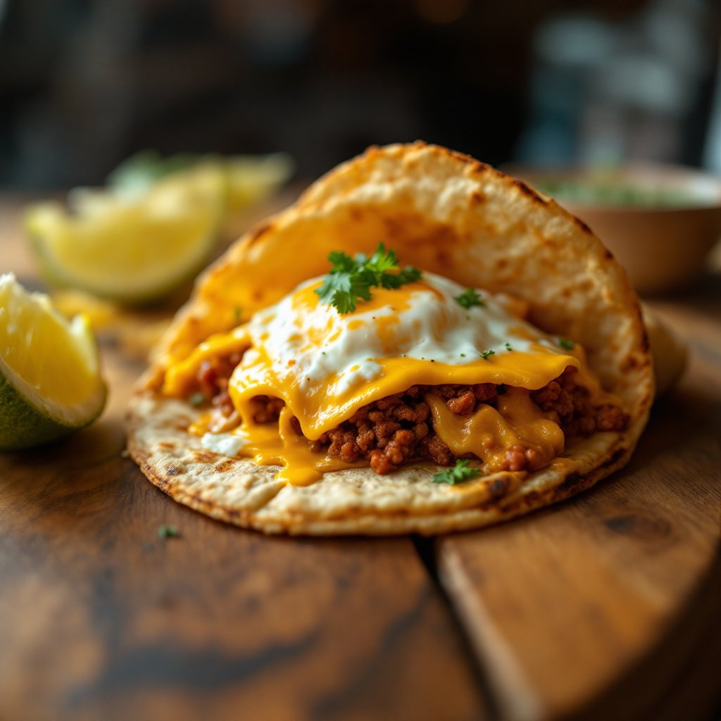 Spicy Breakfast Tacos with Eggs and Chorizo