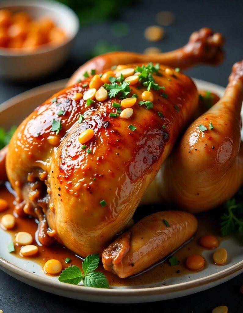 Moroccan-Spiced Turkey with Apricot Glaze 