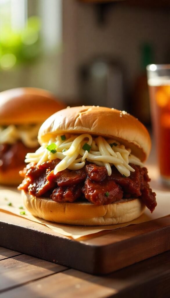 Tender Slow Cooker BBQ Brisket Sandwiches Tender Slow Cooker BBQ Brisket Sandwiches