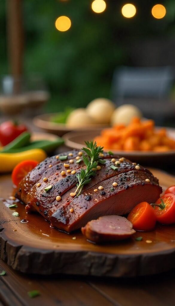 Savory Honey Garlic Brisket with Roasted Vegetables Savory Honey Garlic Brisket with Roasted Vegetables