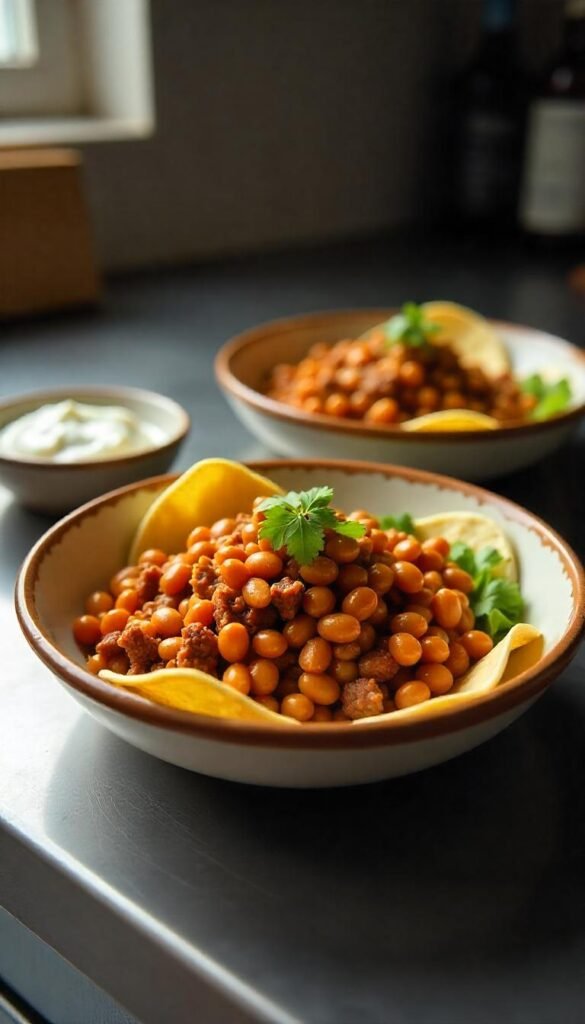 Savory Chopped Beef and Bean Burrito Bowls Savory Chopped Beef and Bean Burrito Bowls
