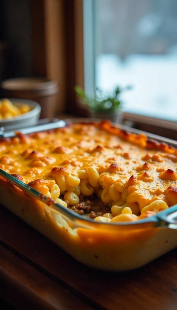 Savory Chopped Beef and Macaroni and Cheese Savory Chopped Beef and Macaroni and Cheese