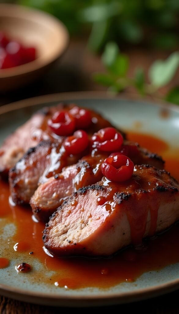 Pan-Seared Duck Breast with Cherry Glaze