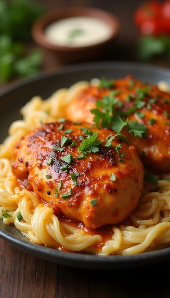 Spicy Cajun Chicken with Creamy Chicken Sauce