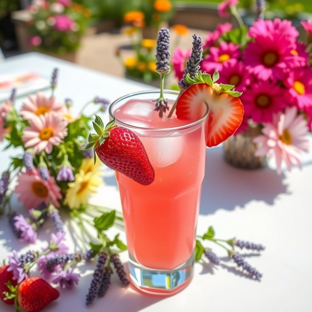 Refreshing Strawberry Lavender Lemonade 