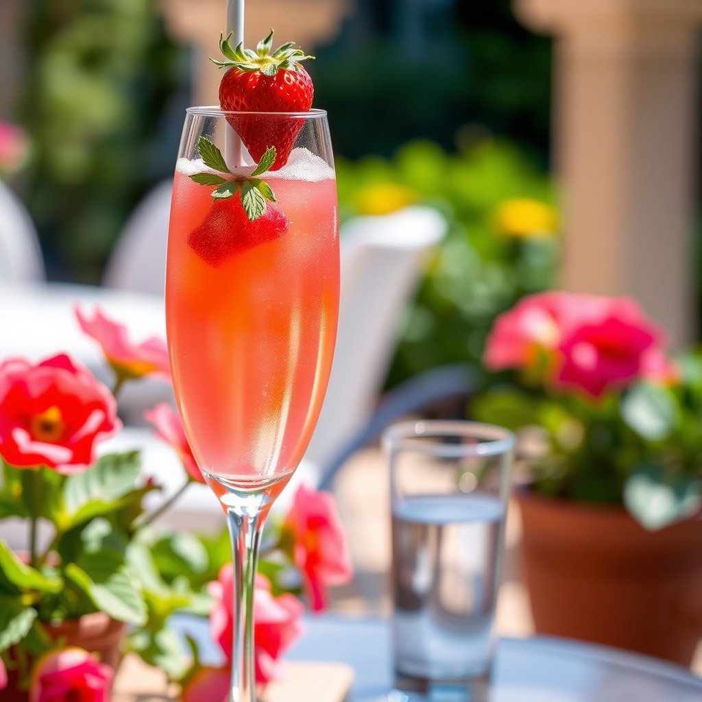 Strawberry Bellini Cocktail Recipe Strawberry Bellini Cocktail Recipe