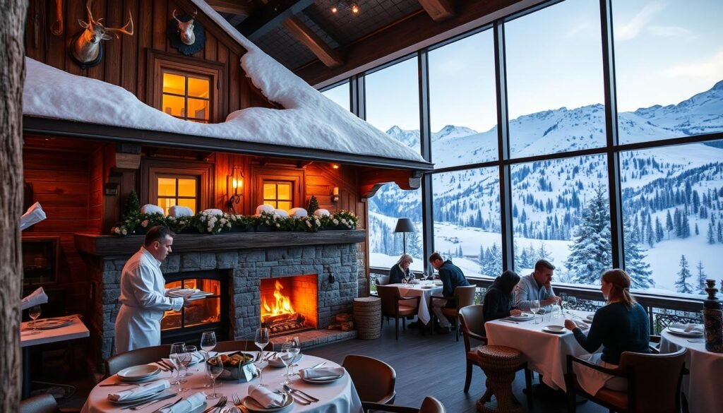 Alpine fine dining in Courchevel