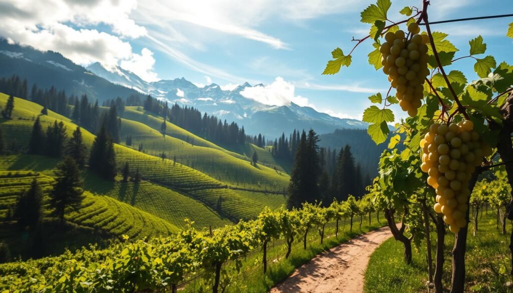 Alpine vineyards of Haute-Savoie