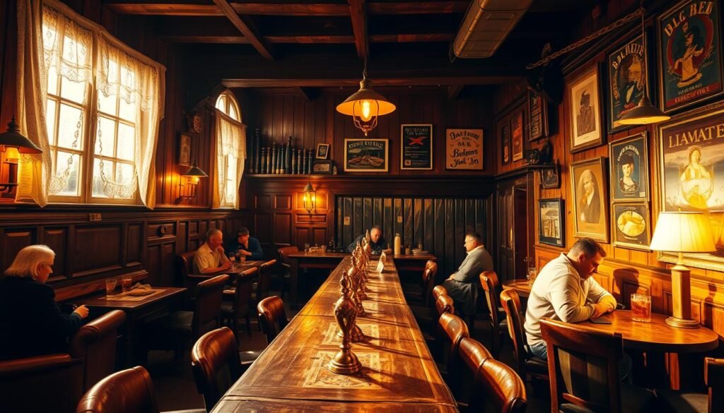 Authentic Lille estaminet interior