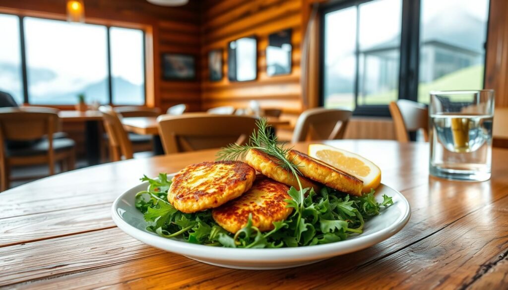 Authentic whitebait fritters in Hokitika Authentic whitebait fritters in Hokitika