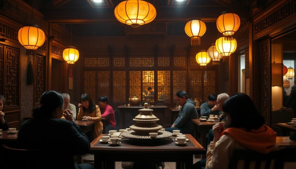 Beijing teahouse culture ambiance