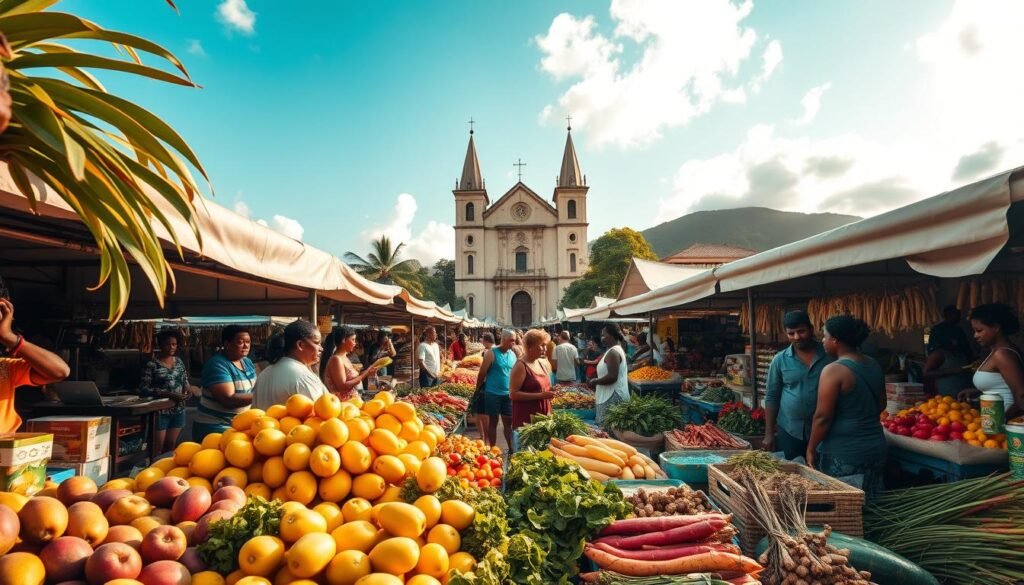 Castries Market St. Lucia fresh produce Castries Market St. Lucia fresh produce