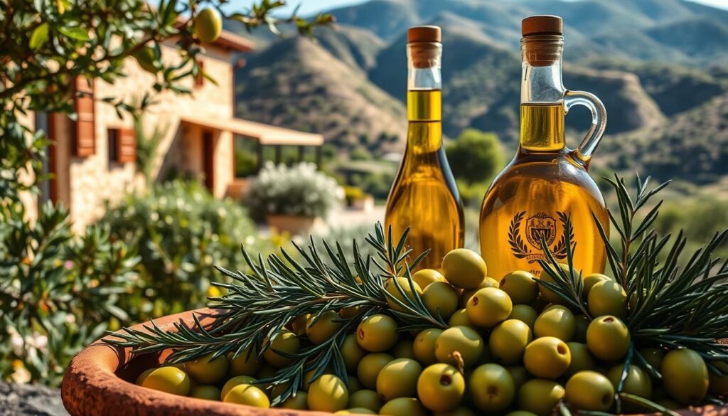 Corsican olive oil and herbs