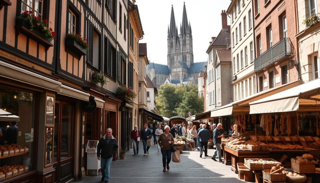 Culinary tour of Tours street scene Culinary tour of Tours street scene