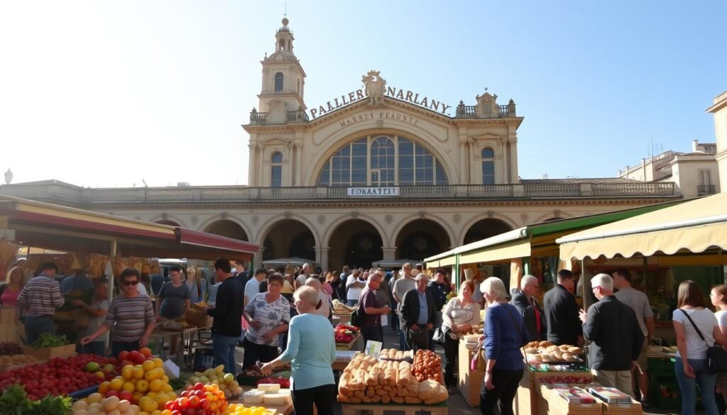 French food markets in Narbonne Les Halles French food markets in Narbonne Les Halles
