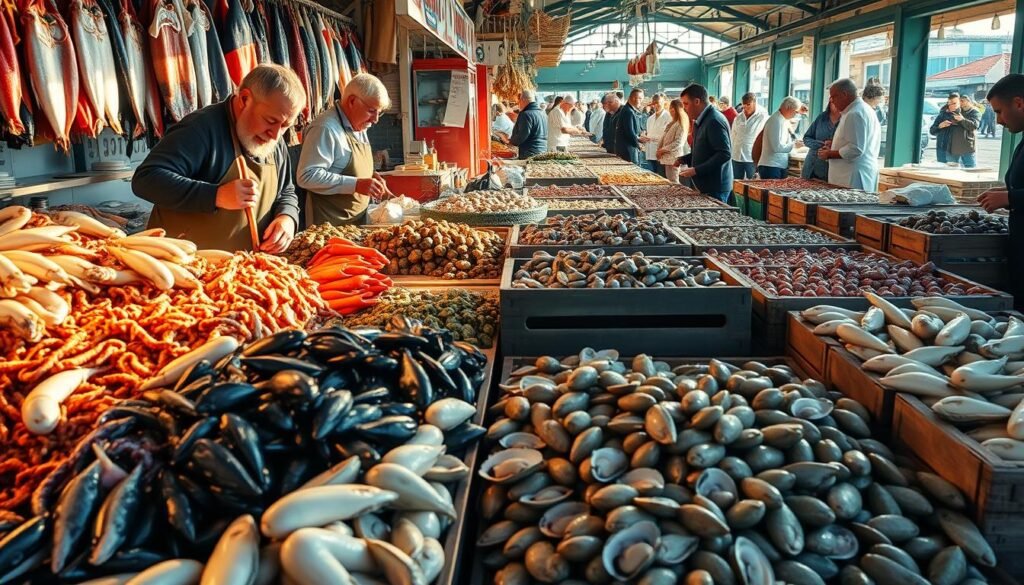 Galician seafood market