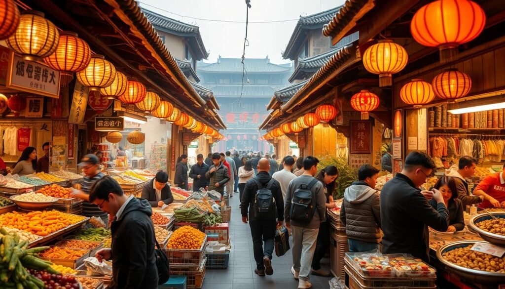 Hefei food markets vibrant scene Hefei food markets vibrant scene