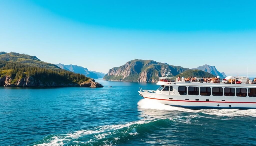 Island hopping Norway ferry view Island hopping Norway ferry view