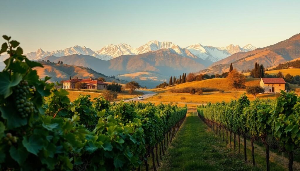 Italian wine regions vineyards landscape