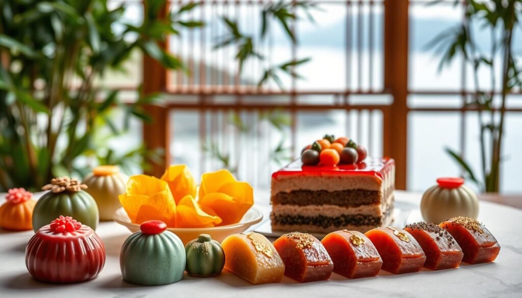 Kobe desserts and traditional wagashi
