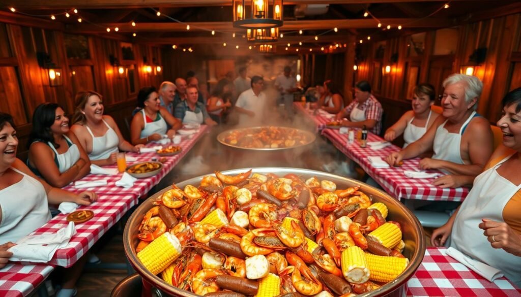 Louisiana seafood boil