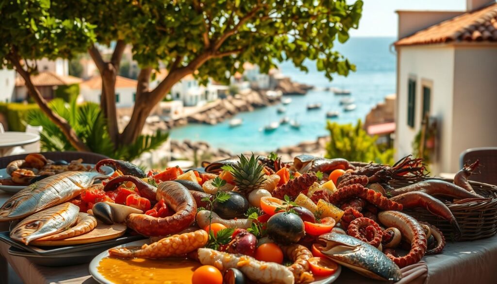 Mediterranean seafood cuisine