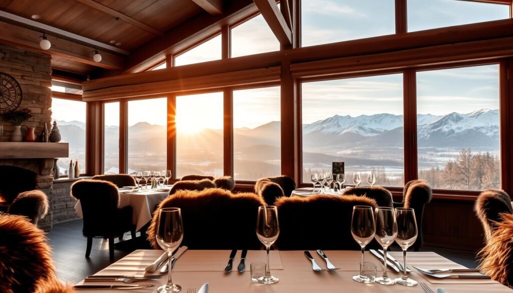 Swiss mountain dining