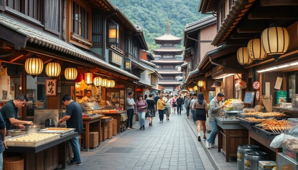 Takayama street food stalls