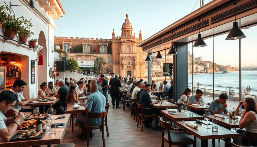 Traditional and modern Málaga restaurant scene Traditional and modern Málaga restaurant scene