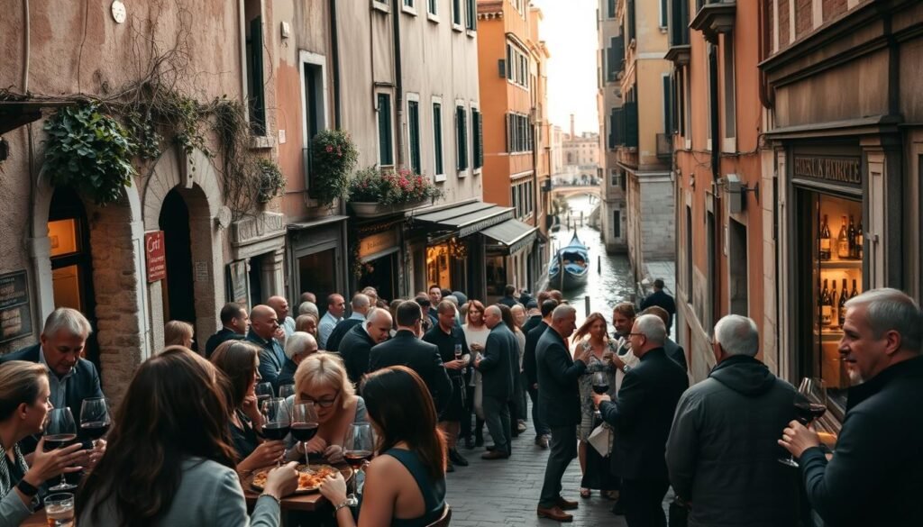 Venetian wine bars and bacari scenes Venetian wine bars and bacari scenes