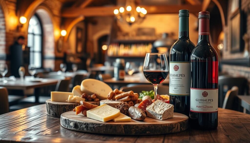 Wine and cheese pairing at Bern restaurant
